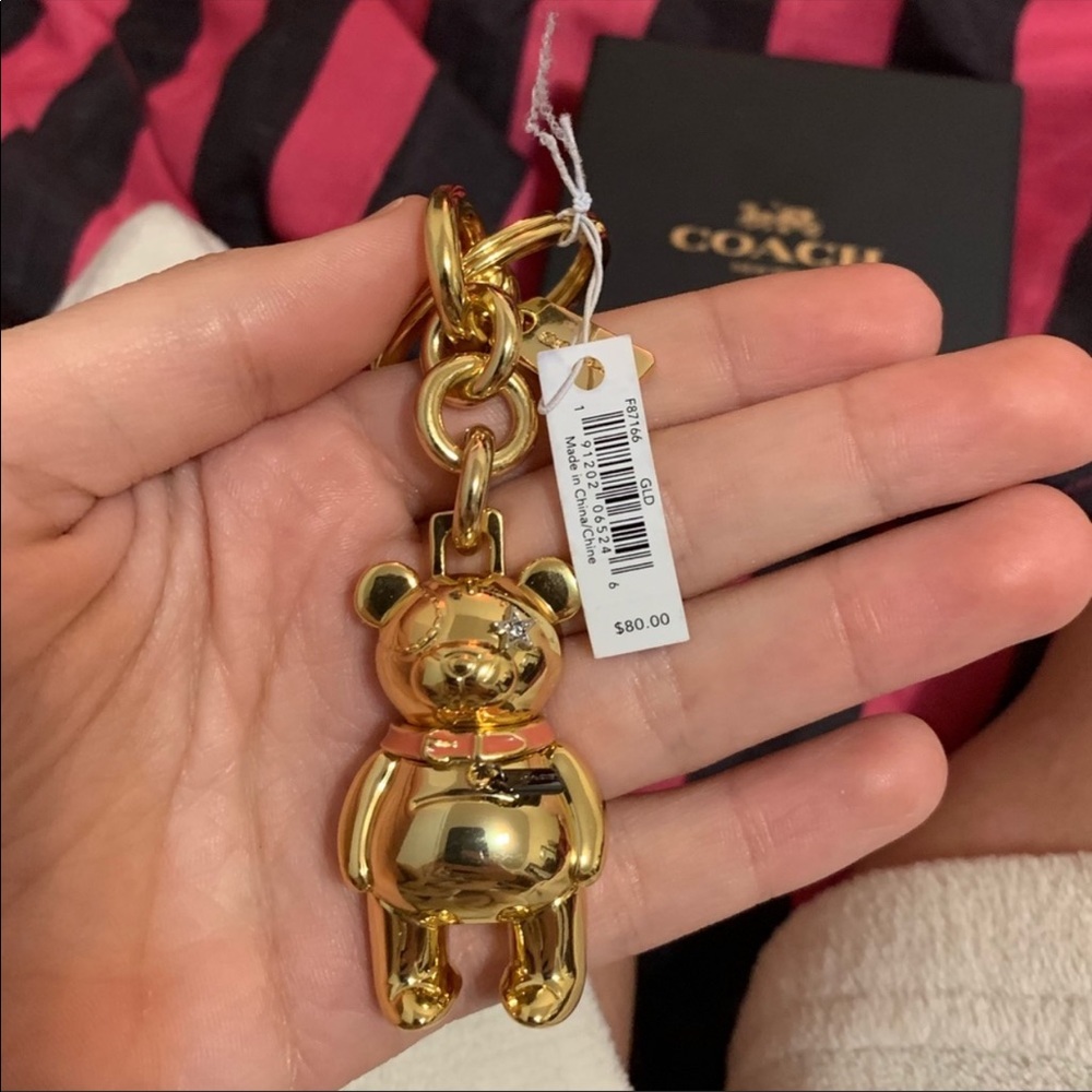 SOLD • Coach bag charm, key fob